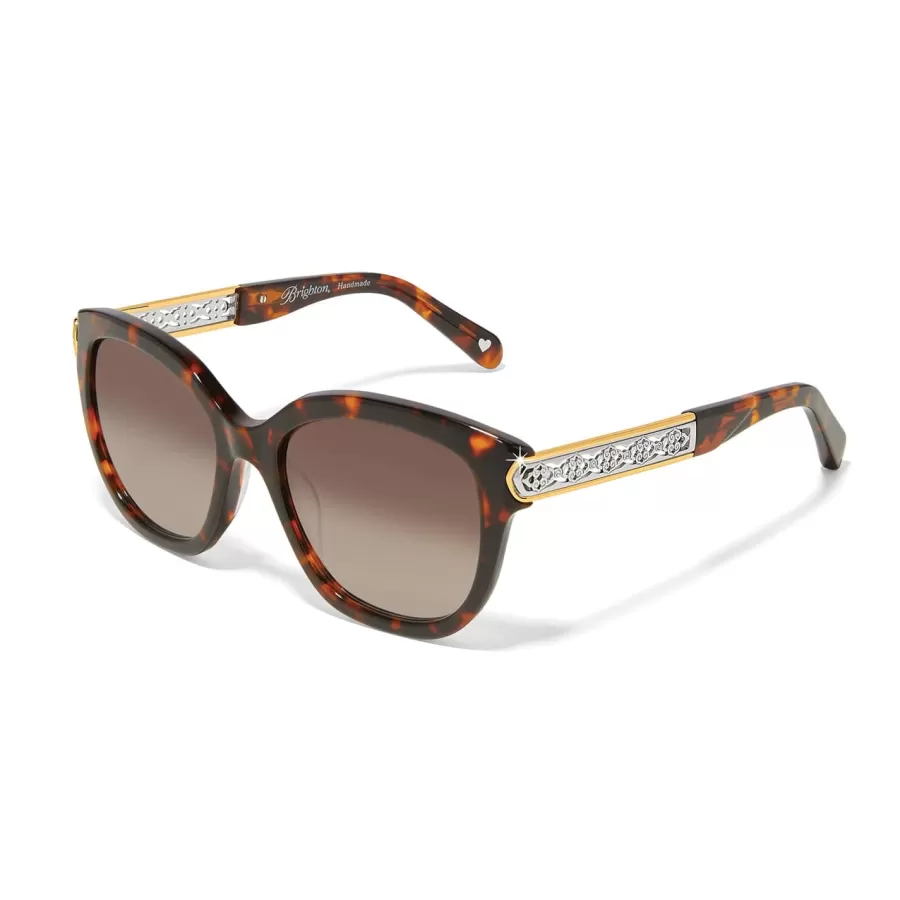 Sunglasses & More>Brighton Intrigue Tortoise Sunglasses Amber