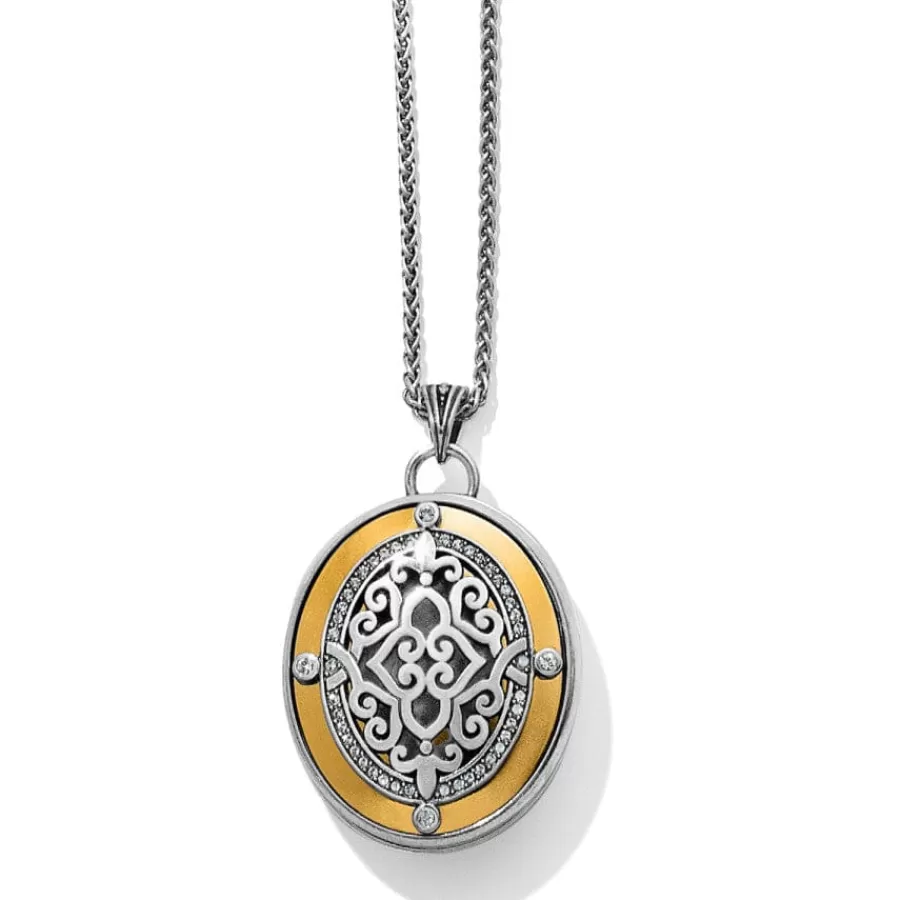 Necklaces | Photo Lockets>Brighton Intrigue Convertible Locket Necklace Silver-Gold