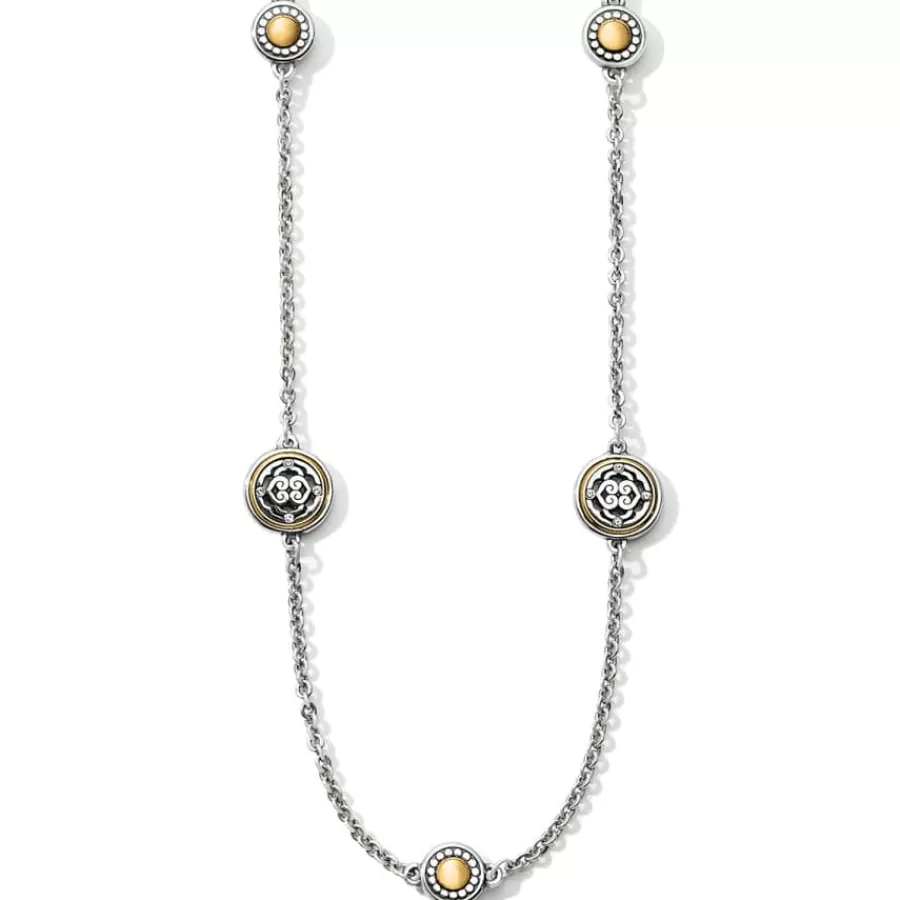 Necklaces>Brighton Intrigue Petite Long Necklace Silver-Gold