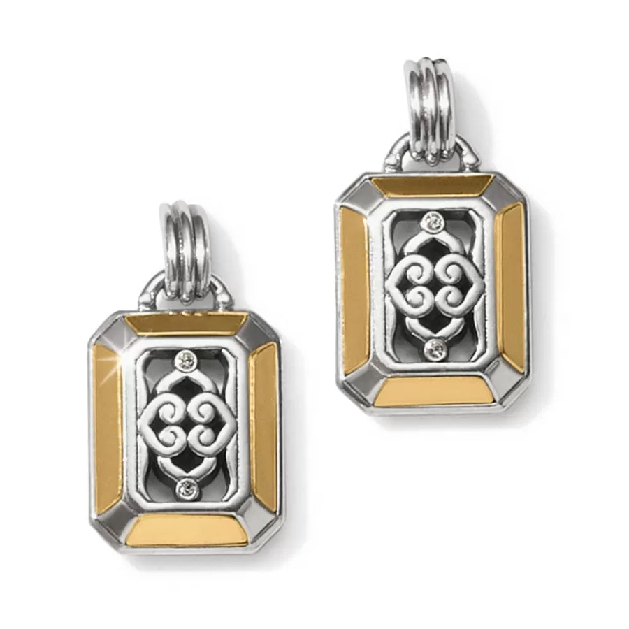 Earrings>Brighton Intrigue Regal Post Drop Earrings Silver-Gold