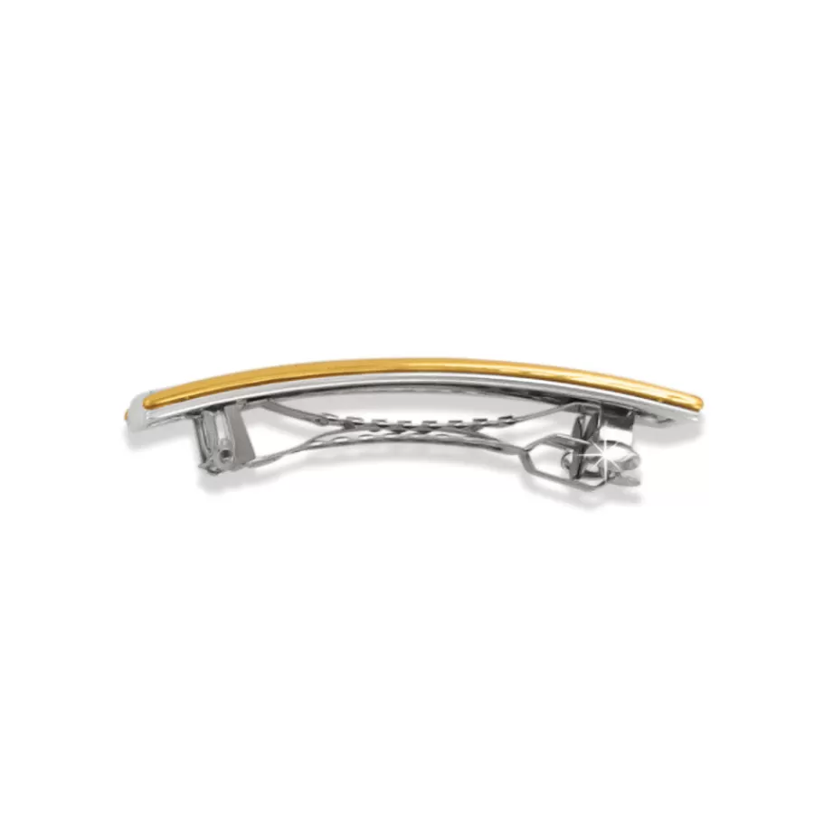 Hair Accessories>Brighton Intrigue Small Barrette Silver-Gold