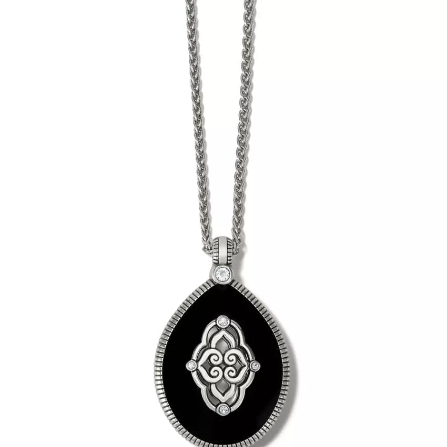 Necklaces>Brighton Intrigue Soiree Reversible Necklace Gold-Black