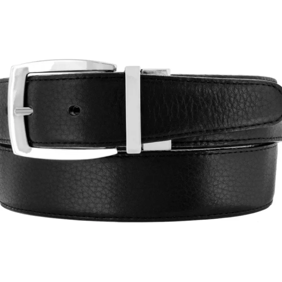 Men'S Belts & Wallets>Brighton Jefferson Reversible Belt Black-Espresso