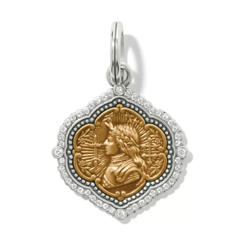 Charms>Brighton Joan of Arc Amulet Silver-Gold