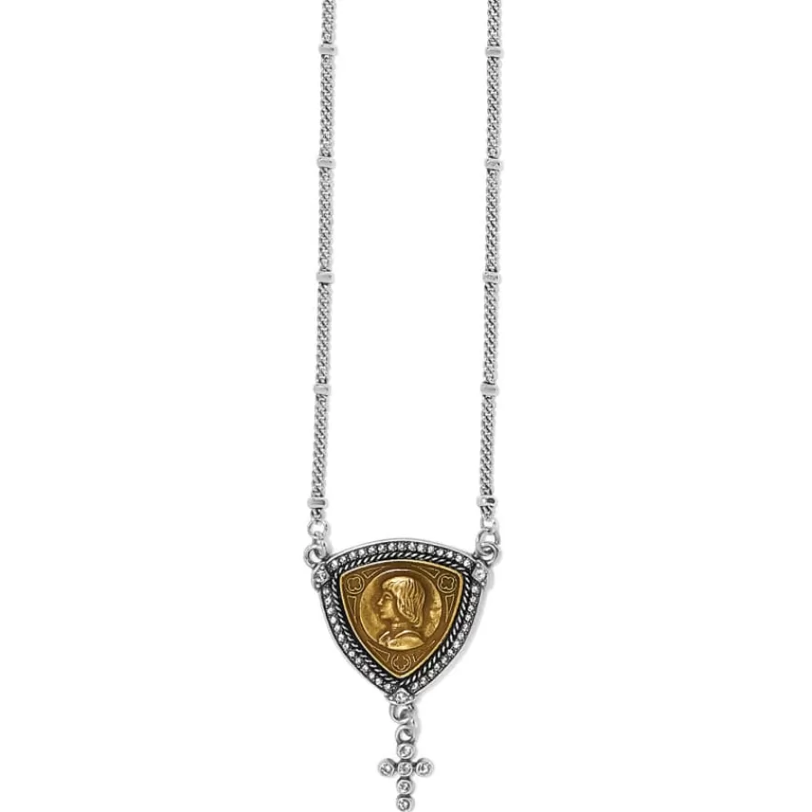 Necklaces>Brighton Joan Of Arc Courage Two Tone Necklace Silver-Gold