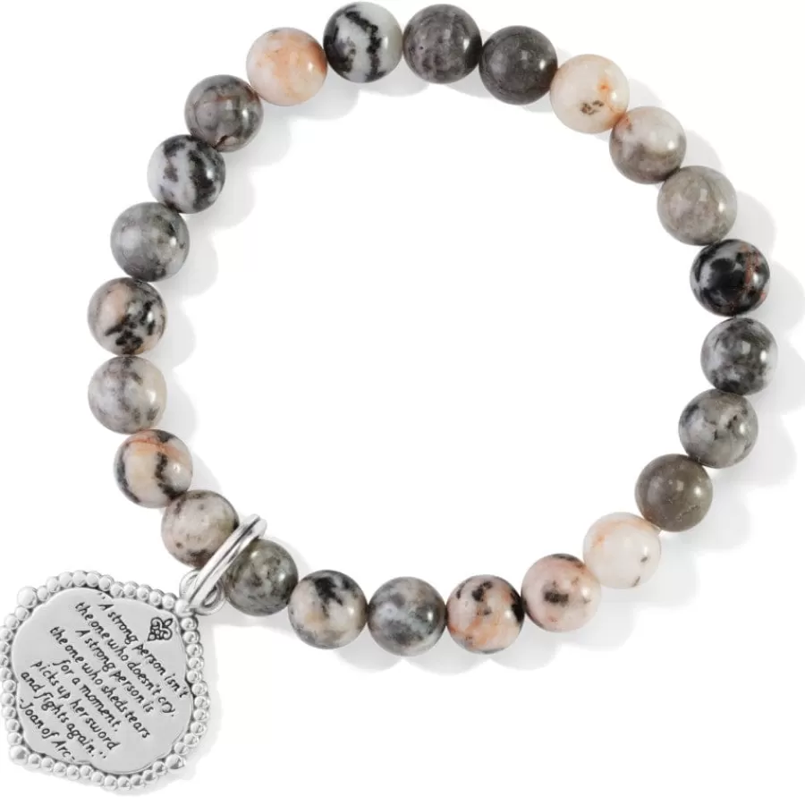 Bracelets>Brighton Joan Of Arc Stretch Bracelet Silver-Gray