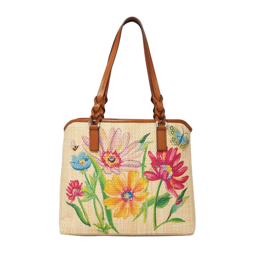 Totes | Straw>Brighton Juliana Straw Tote Luggage-Natural