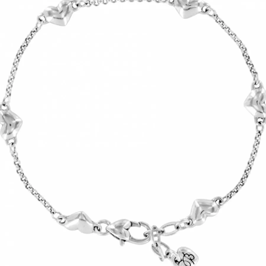 Anklets>Brighton Kiss & Tell Anklet Silver