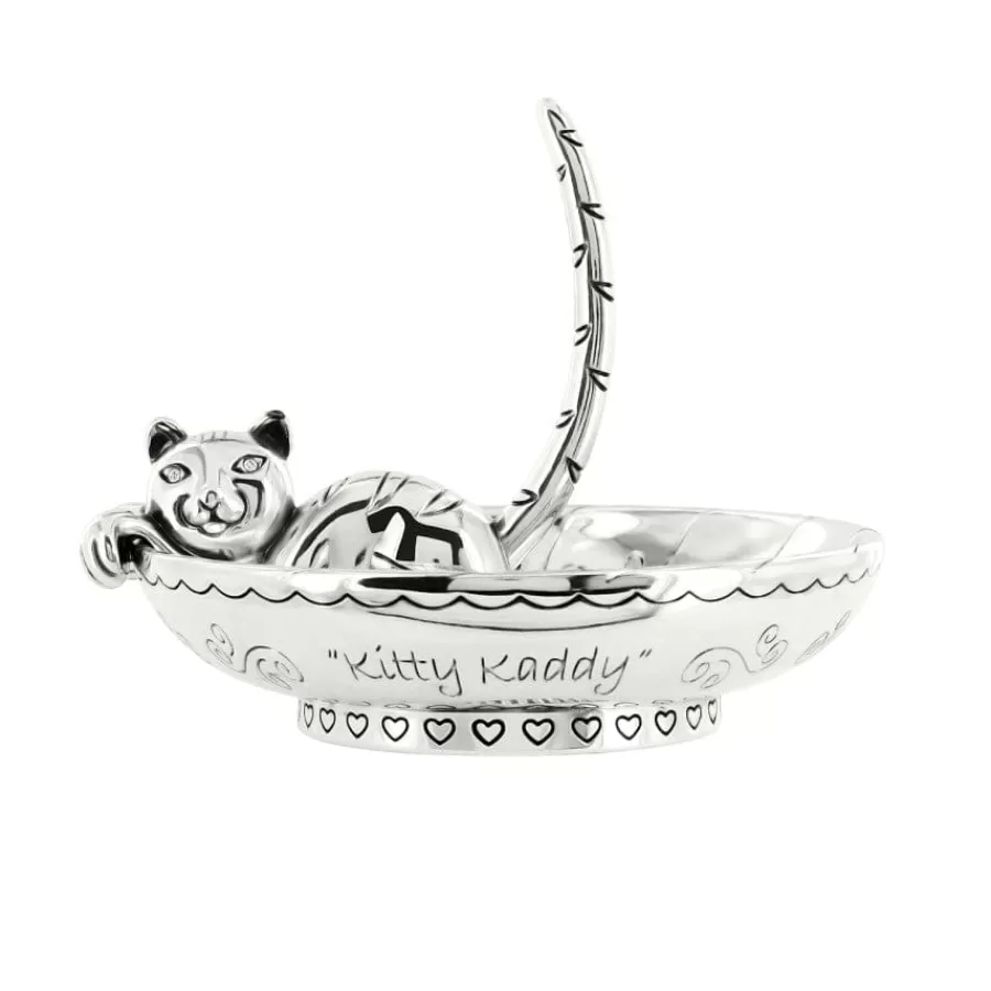 Jewelry Holders>Brighton Kitty Kaddy Tray Silver