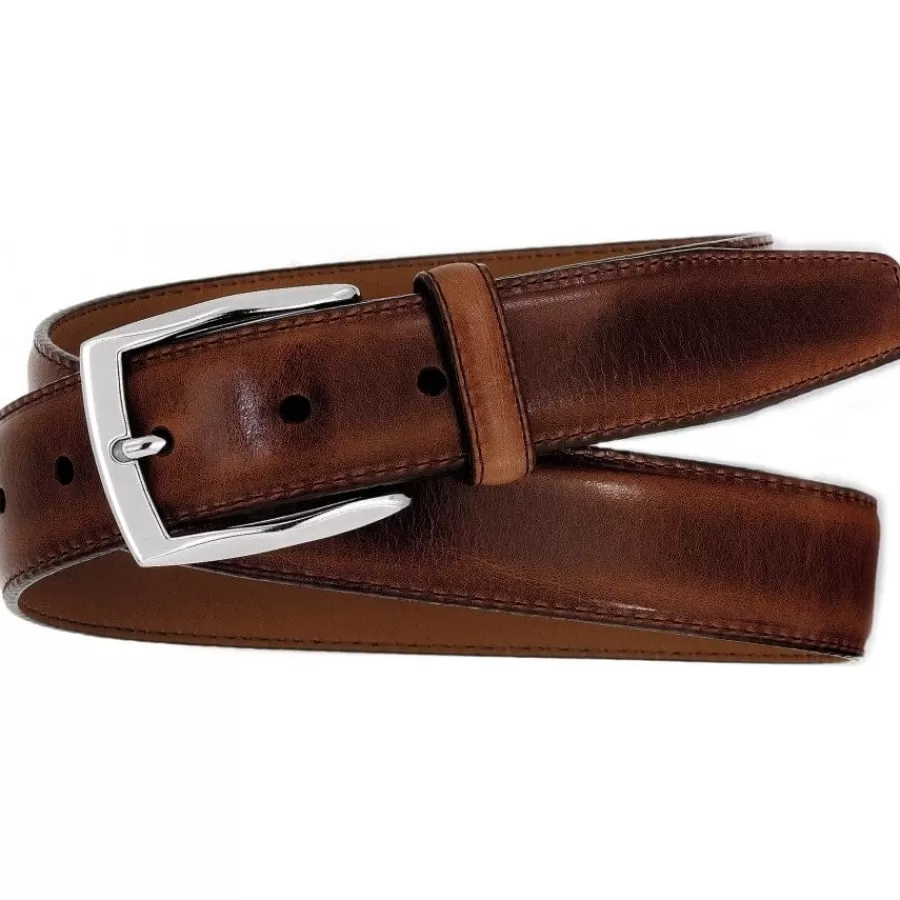 Men'S Belts & Wallets>Brighton Kona Belt Whiskey