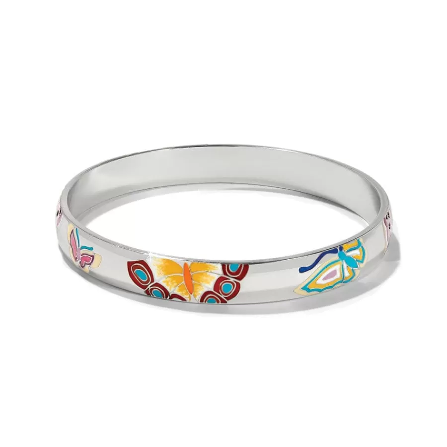 Bracelets>Brighton Kyoto In Bloom Butterfly Bangle Silver-Multi