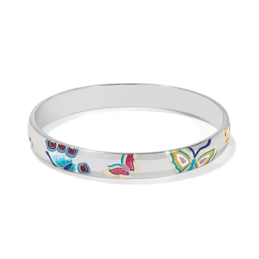 Bracelets>Brighton Kyoto In Bloom Butterfly Bangle Silver-Multi