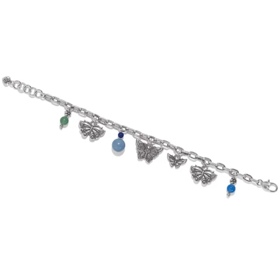 Bracelets>Brighton Kyoto In Bloom Butterfly Charm Bracelet Silver-Multi