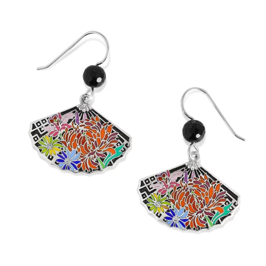 Earrings>Brighton Kyoto In Bloom Fan Earrings Silver-Multi