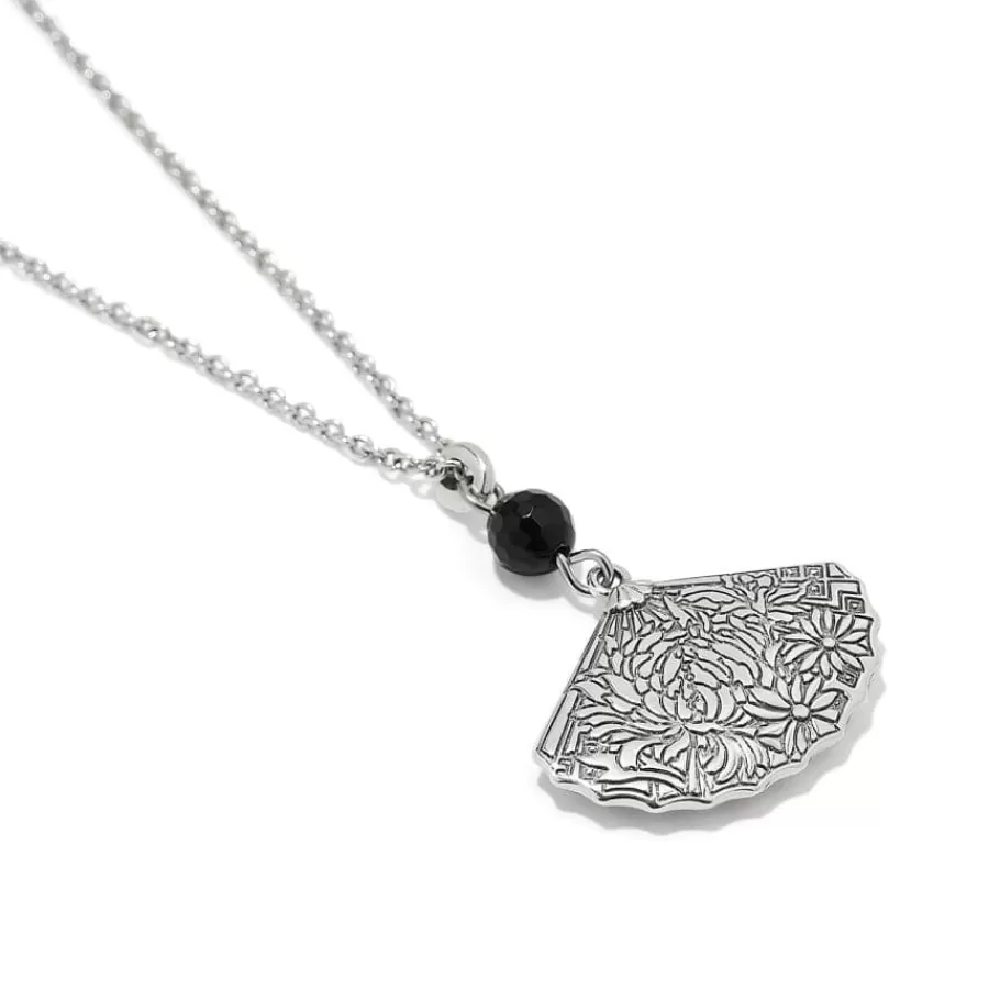 Necklaces>Brighton Kyoto In Bloom Fan Petite Necklace Silver-Multi