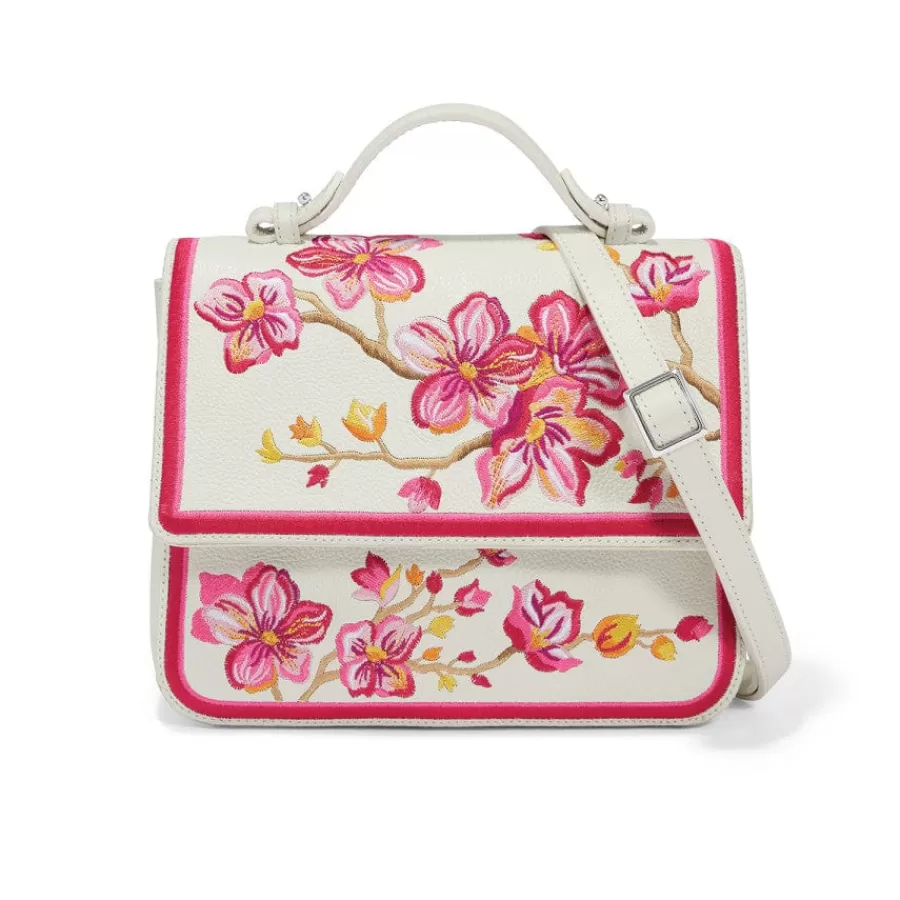 Crossbodies>Brighton Kyoto In Bloom Miya Flap Bag White-Multi