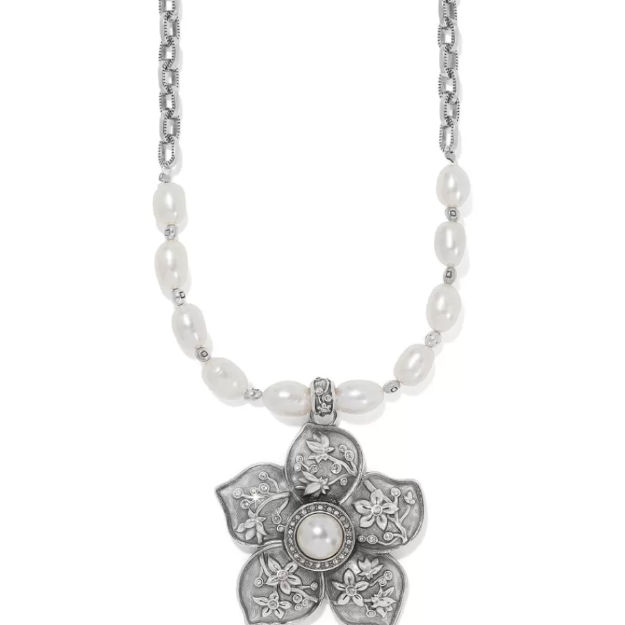 Necklaces>Brighton Kyoto In Bloom Pearl Necklace Silver-Pearl