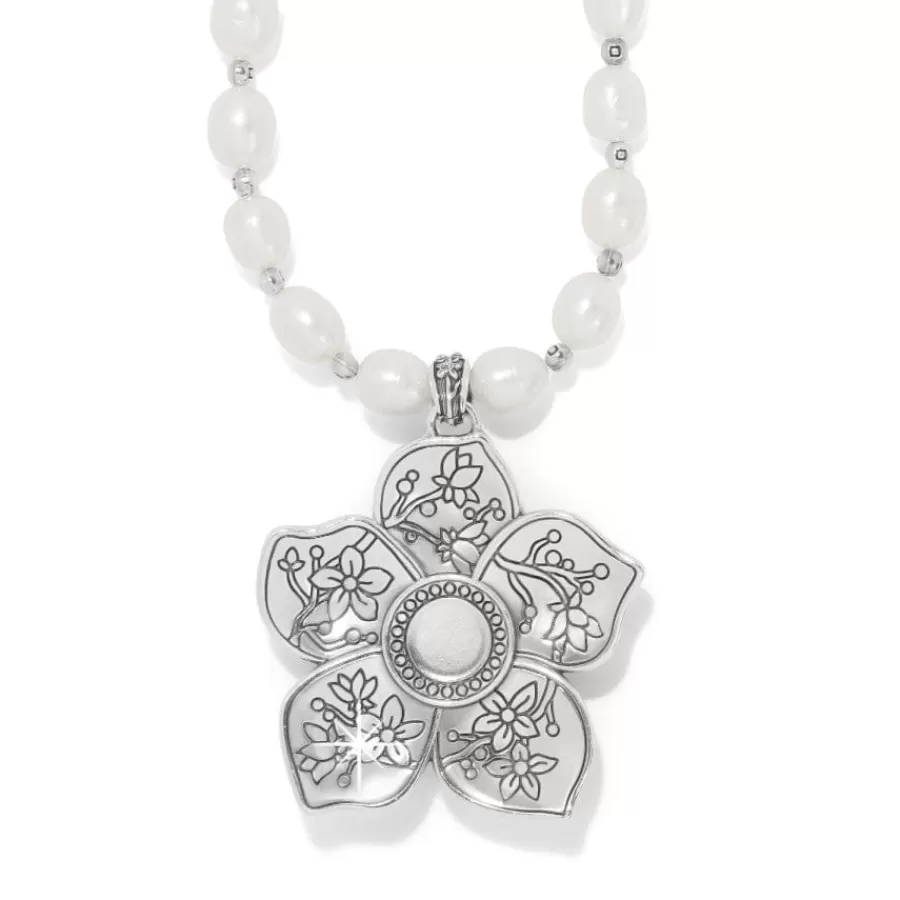 Necklaces>Brighton Kyoto In Bloom Pearl Necklace Silver-Pearl