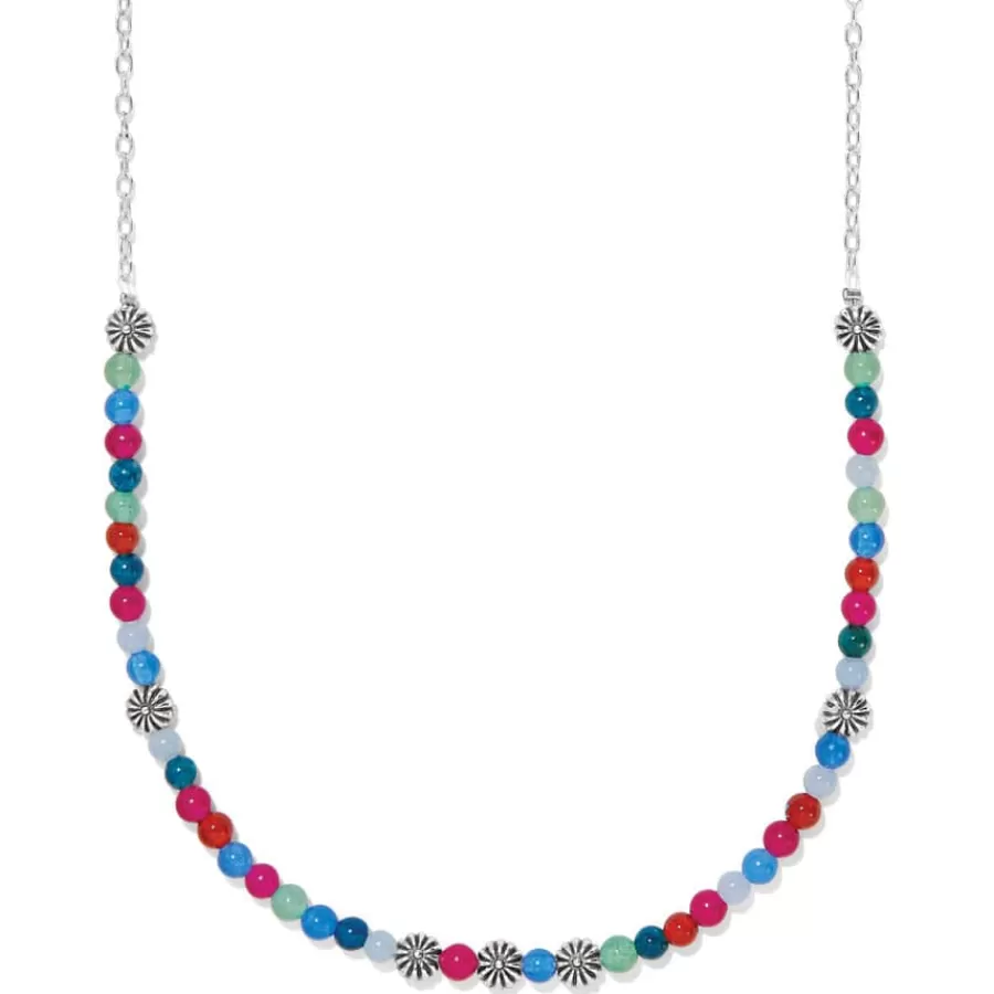 Necklaces>Brighton Kyoto In Bloom Short Necklace Silver-Multi