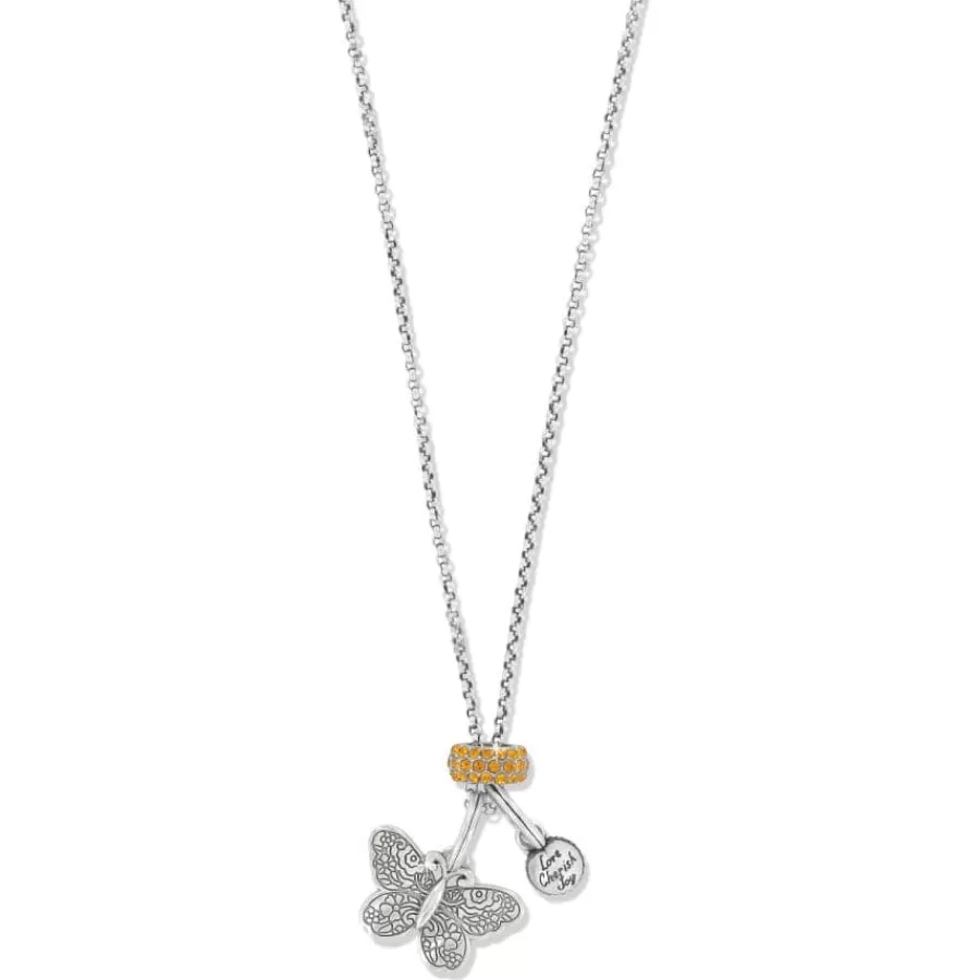 Ready-To-Wear Charm Sets>Brighton La Farfalla Butterfly Charm Necklace Silver-Multi