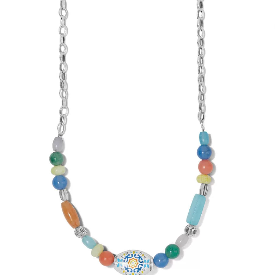 Necklaces>Brighton La Farfalla Short Necklace Silver-Multi