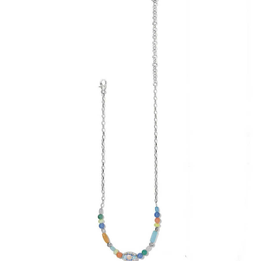 Necklaces>Brighton La Farfalla Short Necklace Silver-Multi