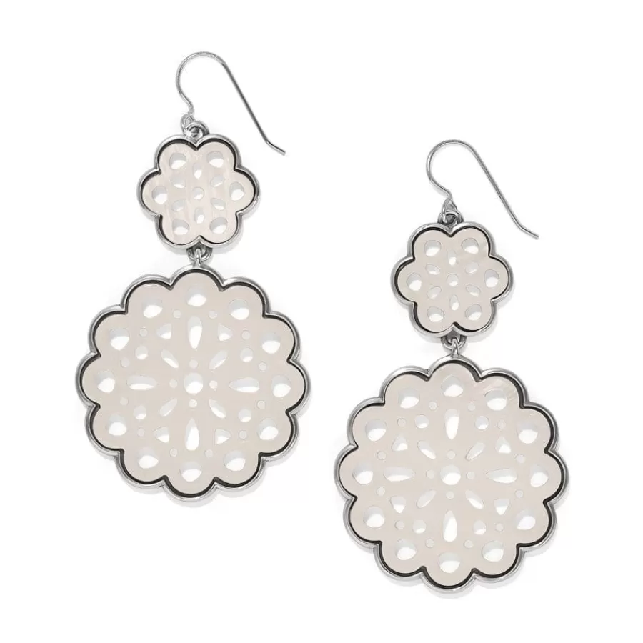 Earrings>Brighton La Jolla French Wire Earrings Silver-White