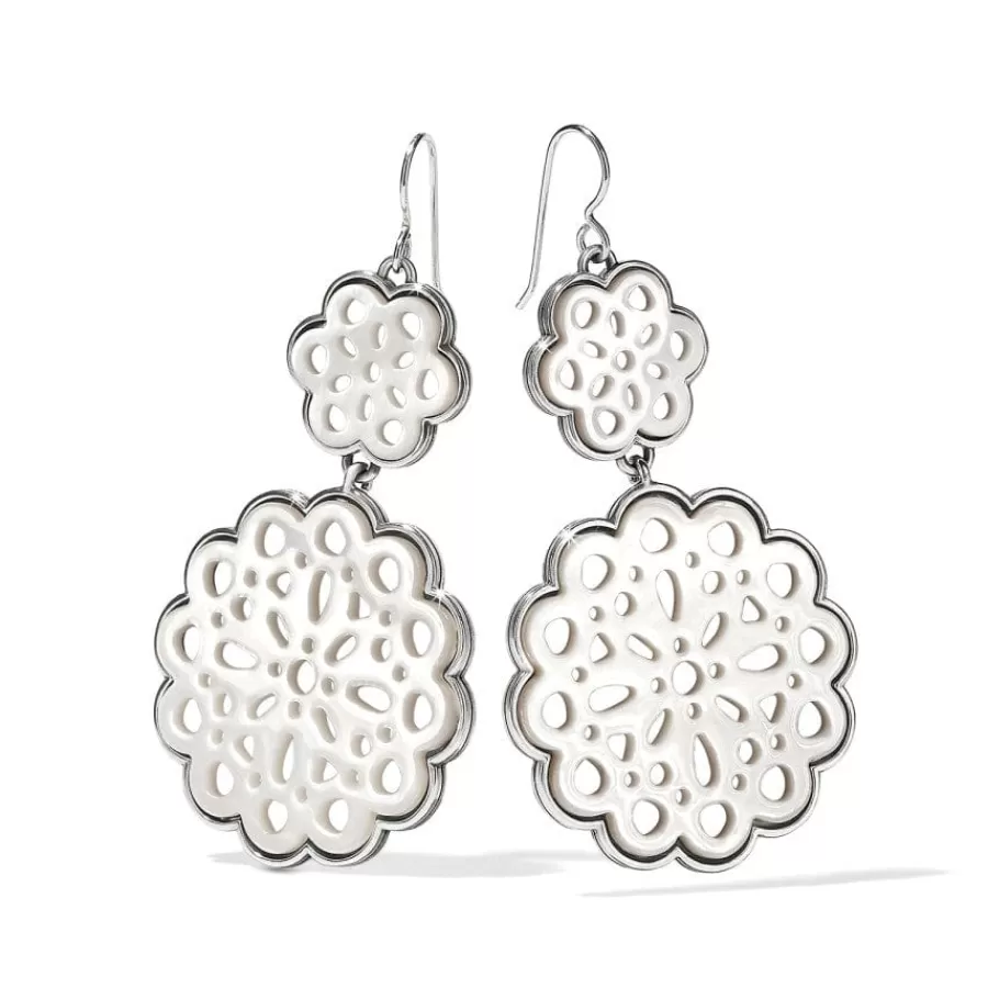 Earrings>Brighton La Jolla French Wire Earrings Silver-White