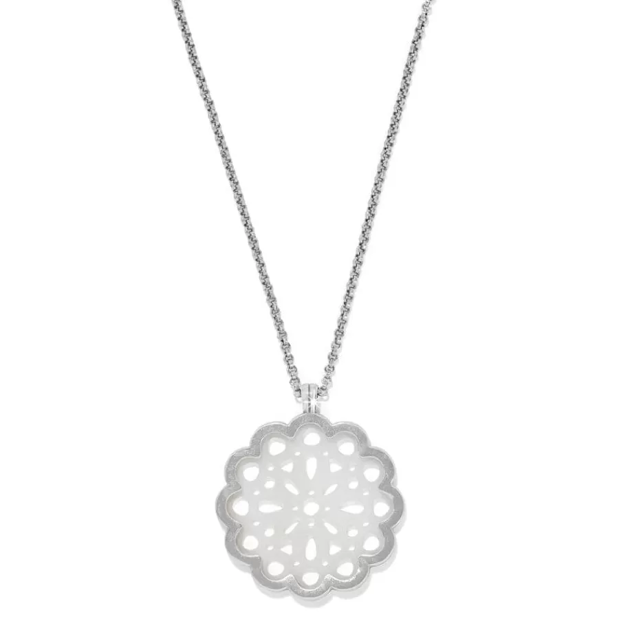 Necklaces>Brighton La Jolla Necklace Silver-White