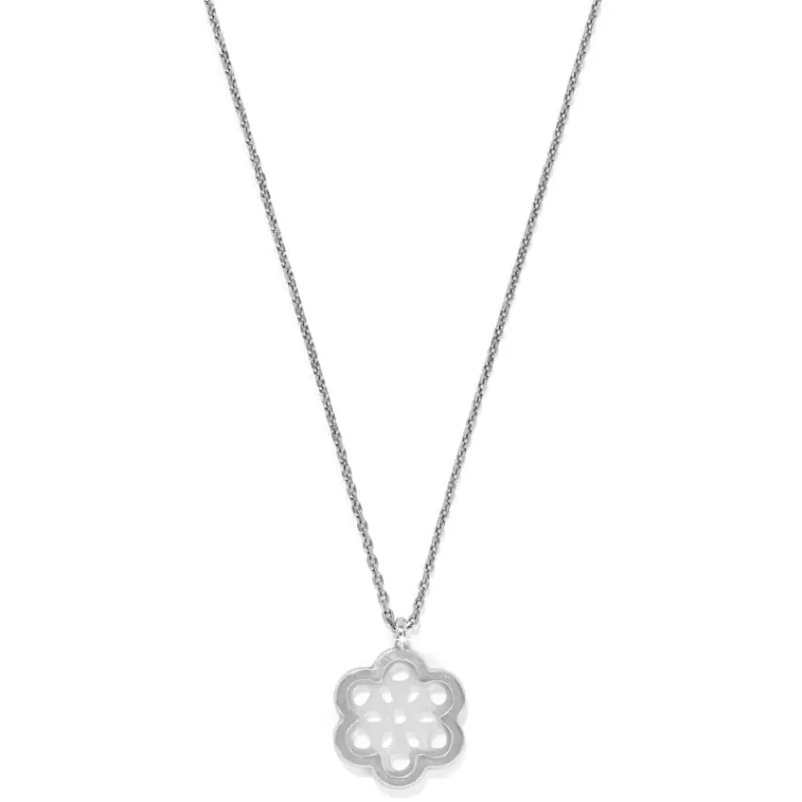 Necklaces>Brighton La Jolla Petite Necklace Silver-White