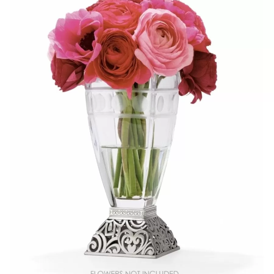 Jewelry Holders>Brighton Lacie Daisy Glass Vase Silver