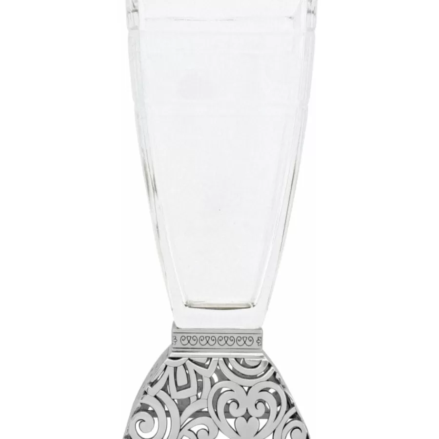 Jewelry Holders>Brighton Lacie Daisy Glass Vase Silver