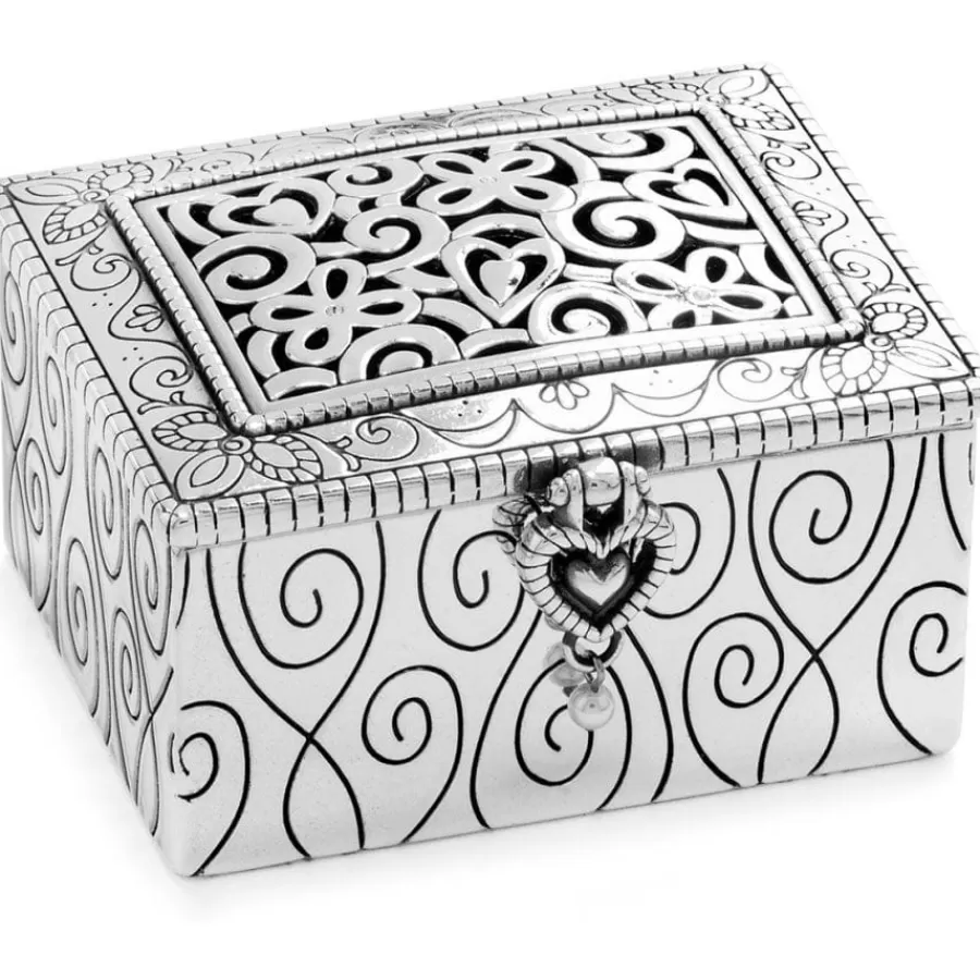 Jewelry Holders>Brighton Lacie Daisy Jewel Box Silver