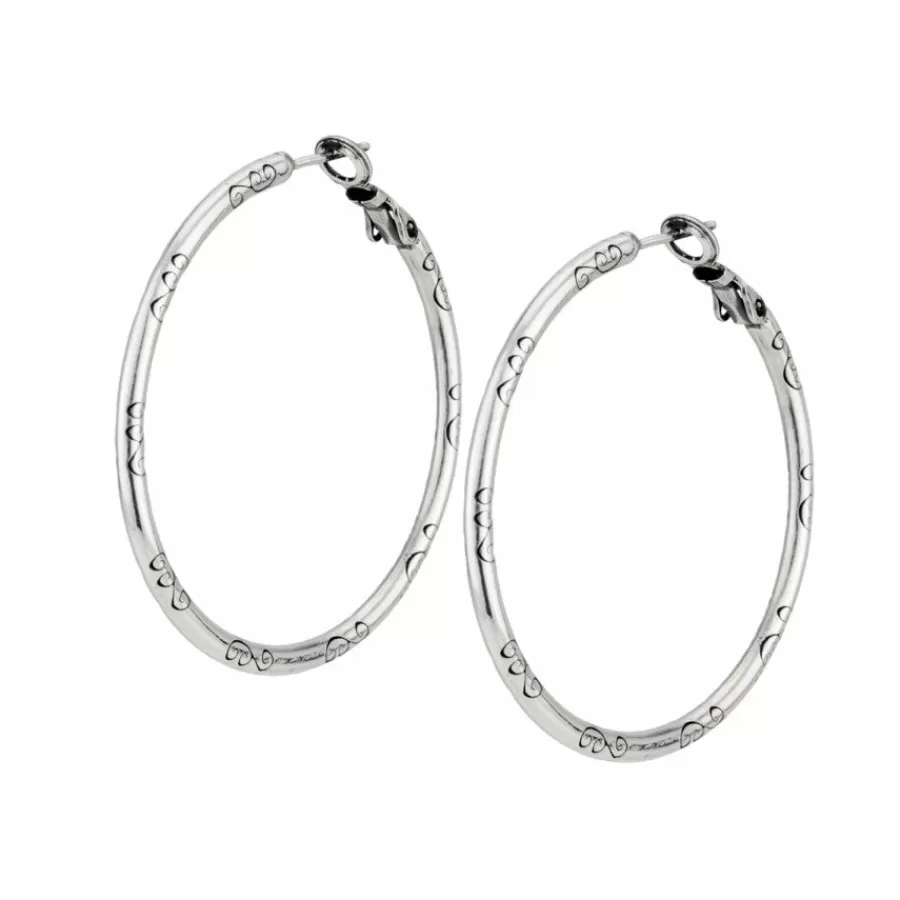 Earrings | Charm Necklaces & Holders>Brighton Large Hoop Charm Earrings