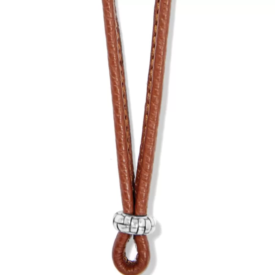 Charm Necklaces & Holders>Brighton Leather Amulet Necklace