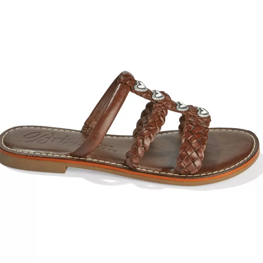 Sandals>Brighton Legacy Flat Sandals Caramel