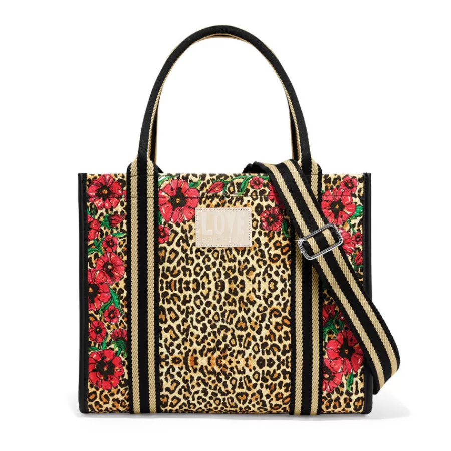 Totes>Brighton Leopard Dynasty Canvas Carry All Multi