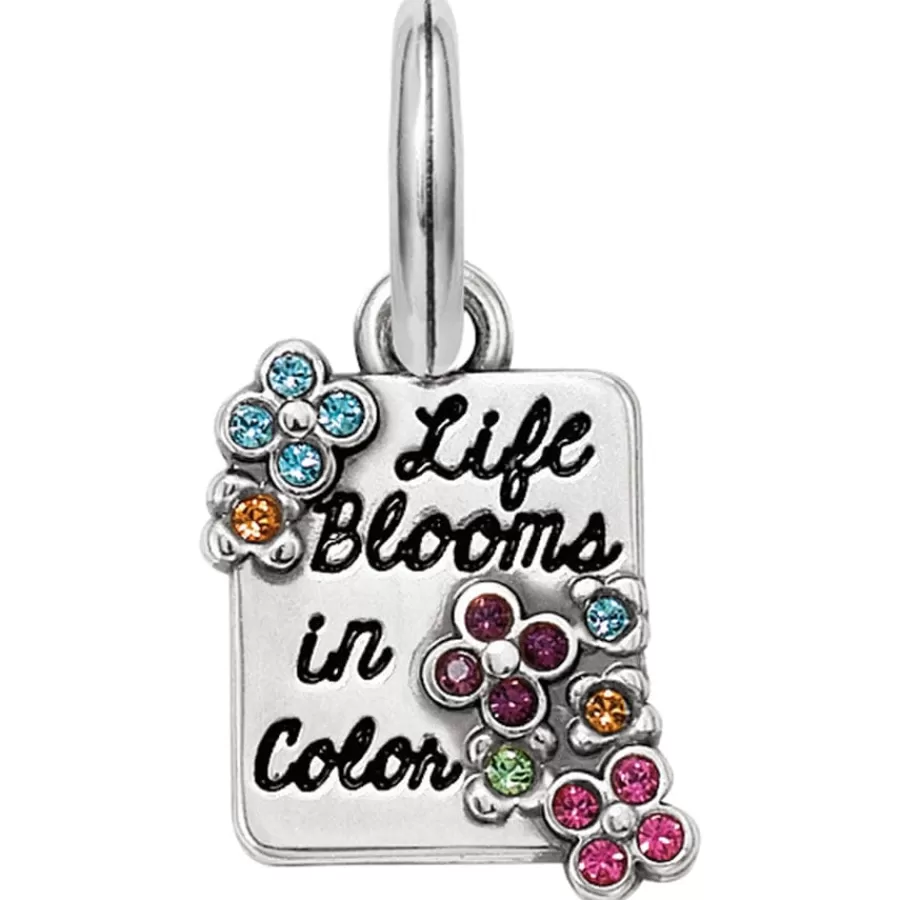 Charms>Brighton Life Blooms Charm Silver-Multi