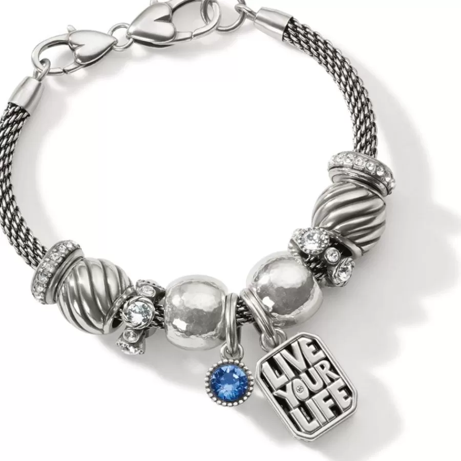 Ready-To-Wear Charm Sets>Brighton Live Your Life Adventure Bracelet Silver-Blue