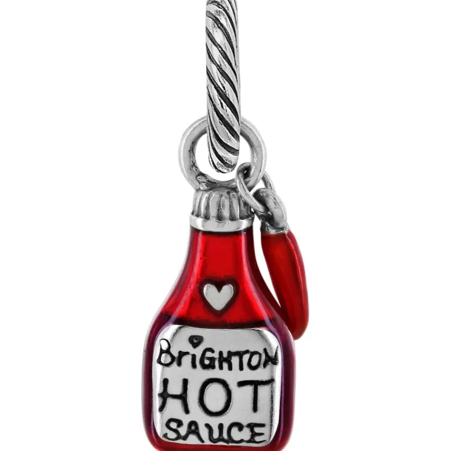 Charms>Brighton Louisiana Charm Silver-Red