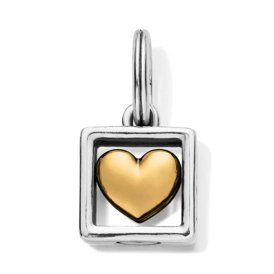 Charms>Brighton Love Always Charm Silver-Gold