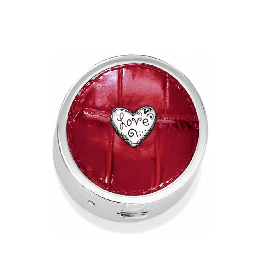 Handbag Accessories | Compacts & Pill Boxes>Brighton Love Beat Pill Box Red