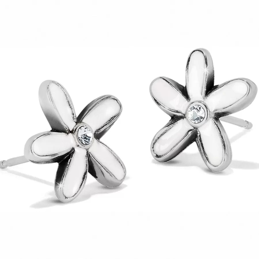 Earrings>Brighton Love Bouquet Mini Post Earrings Silver-White