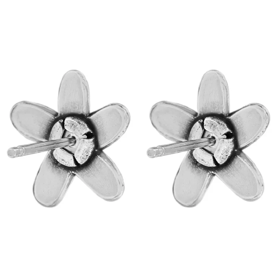 Earrings>Brighton Love Bouquet Mini Post Earrings Silver-White