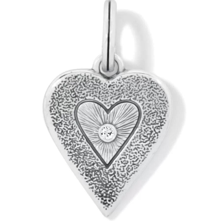 Charms>Brighton Love Cherish Amulet Silver-Red