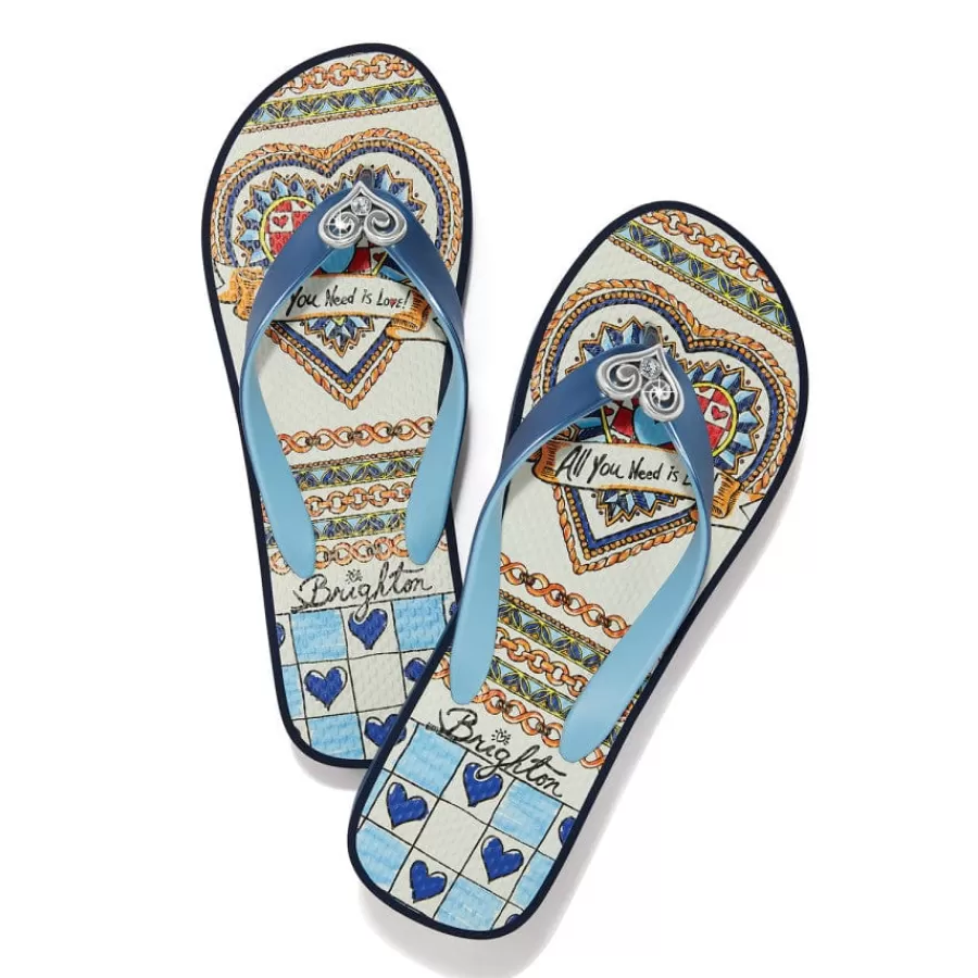 Flip Flops>Brighton Love it Platform Flip Flops Navy