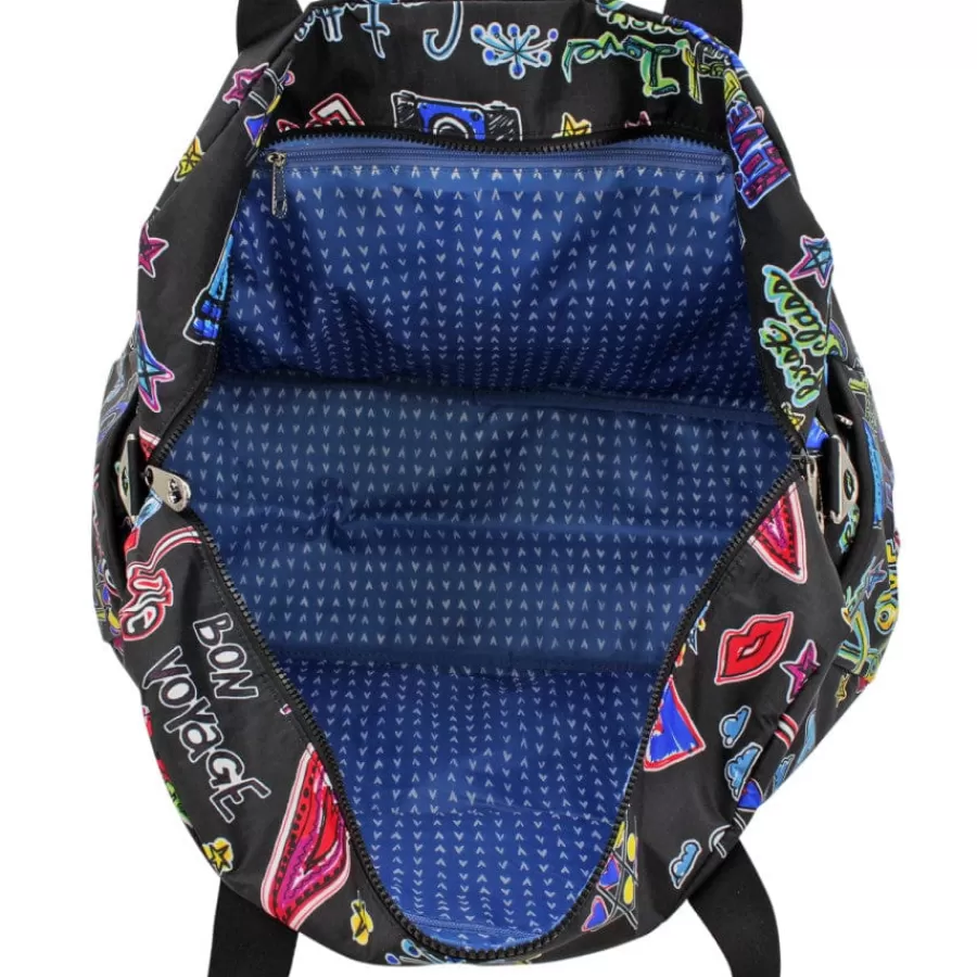 Luggage & Travel>Brighton Love Scribble Round Tripper Duffel Multi