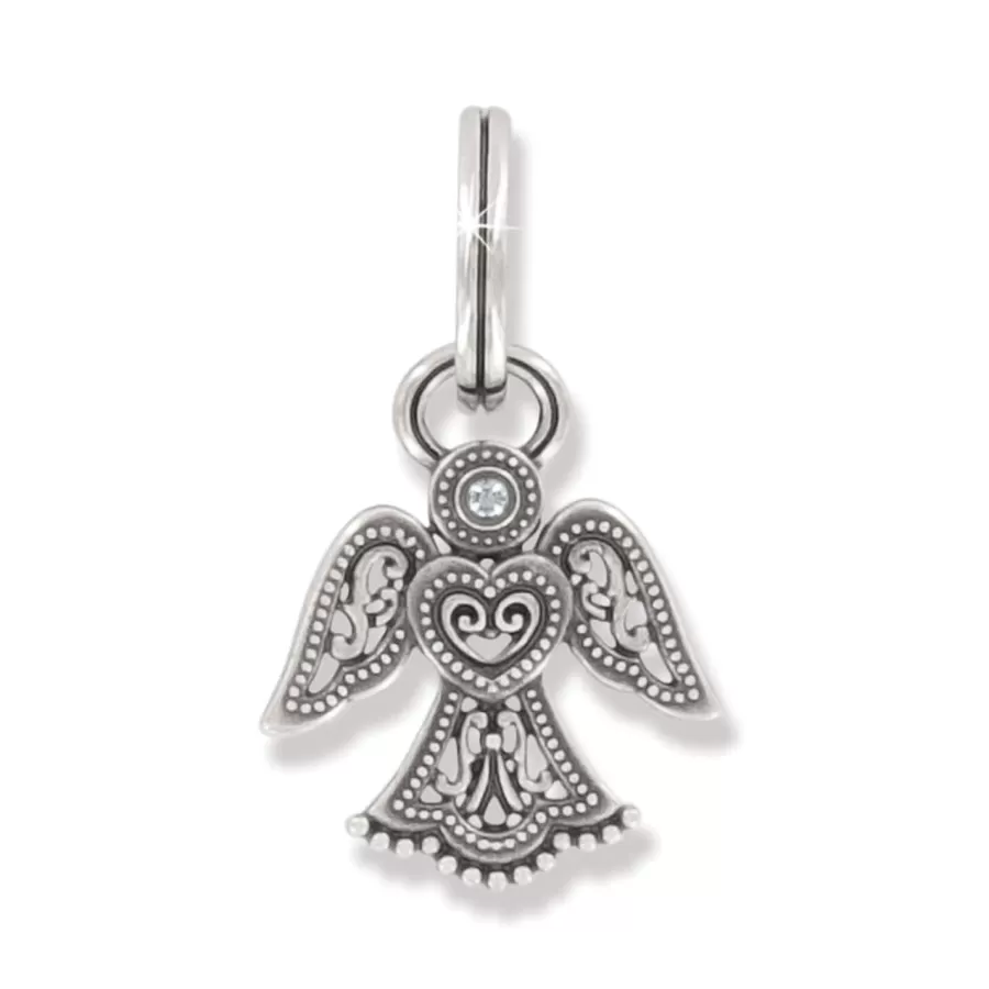 Charms>Brighton Loving Angel Charm Silver-Gold