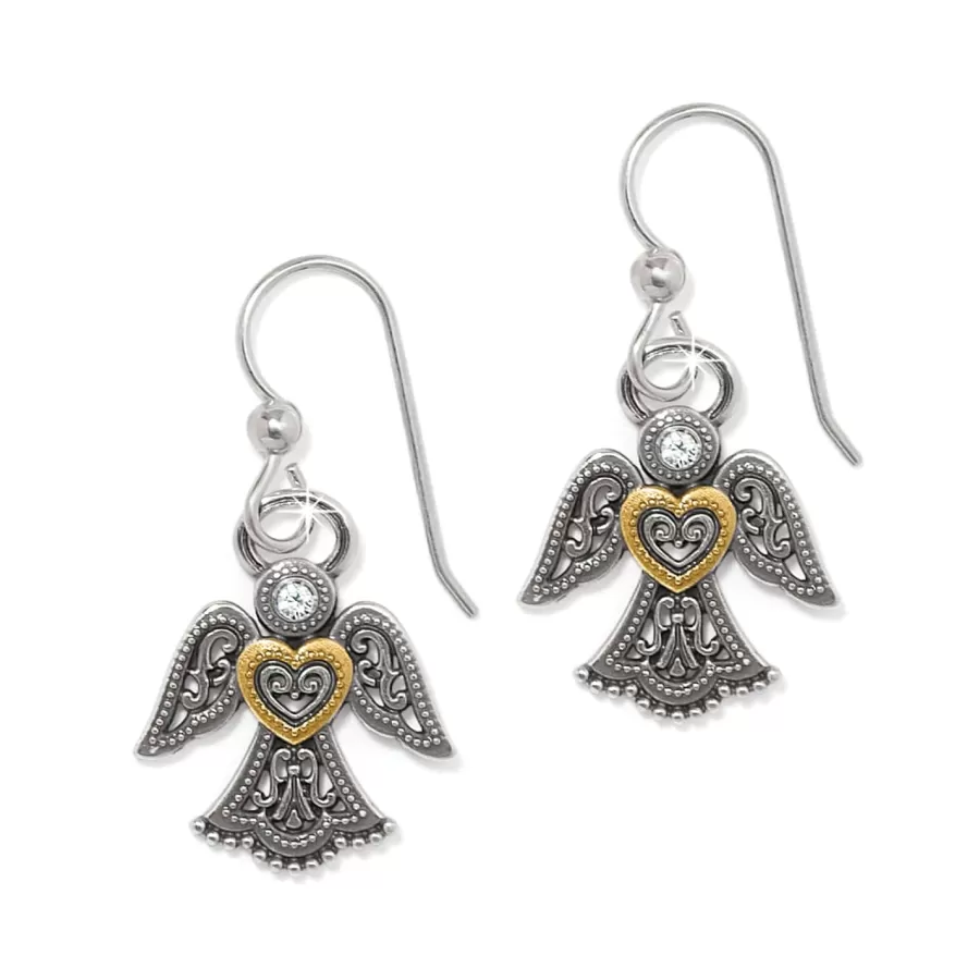 Earrings>Brighton Loving Angel French Wire Earrings Silver-Gold