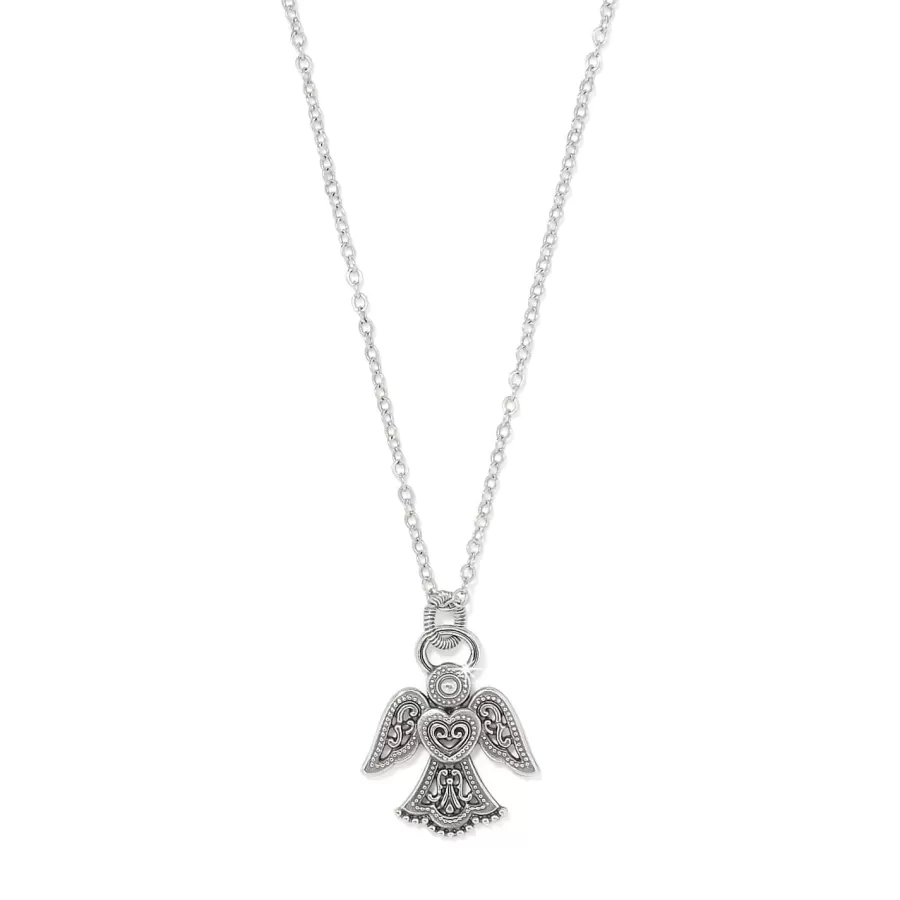 Necklaces>Brighton Loving Angel Necklace Silver-Gold